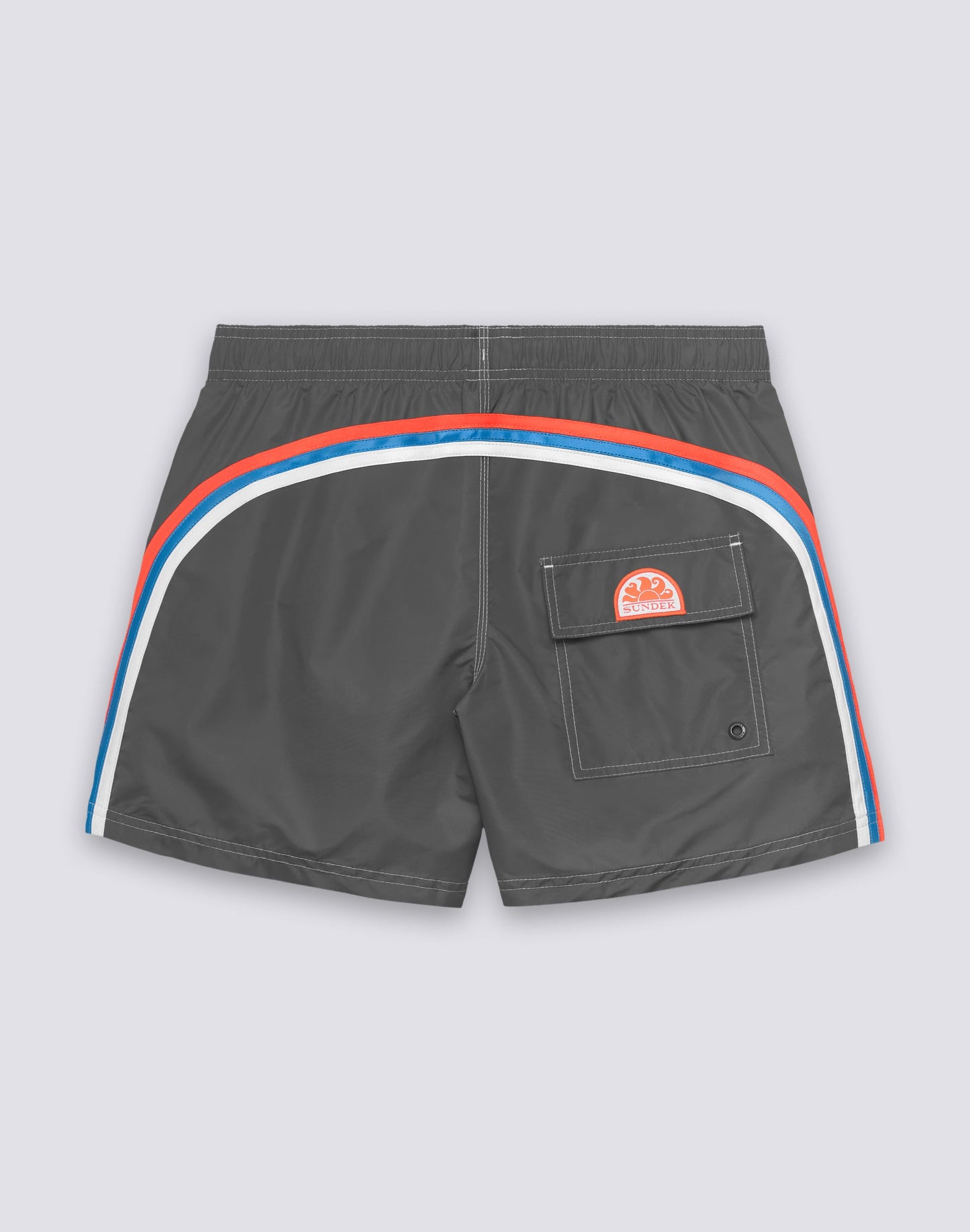 Iconic Taffeta Elastic Waist Boardshort - Medium Grey