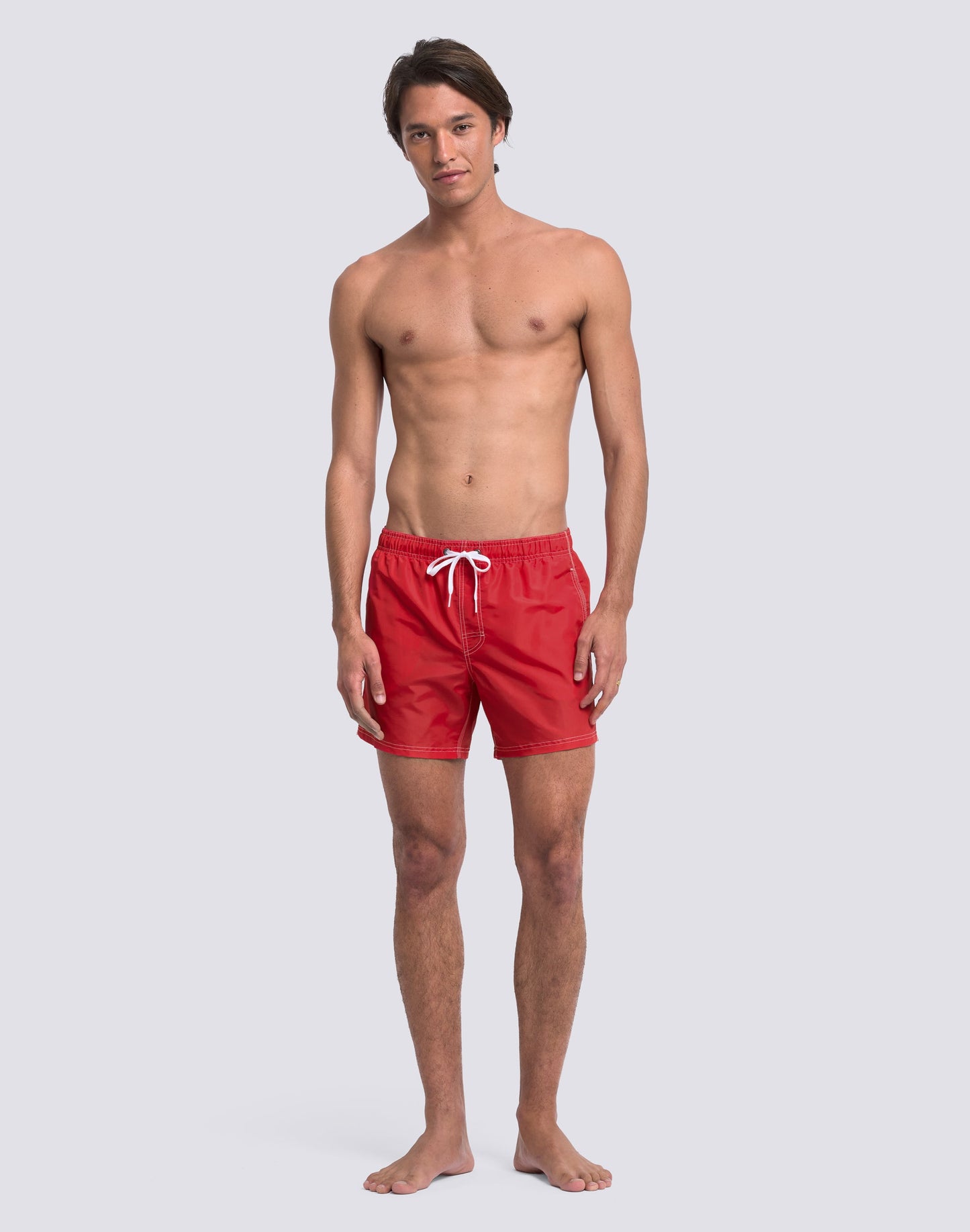 Iconic Taffeta Elastic Waist Boardshort - Lolly Red