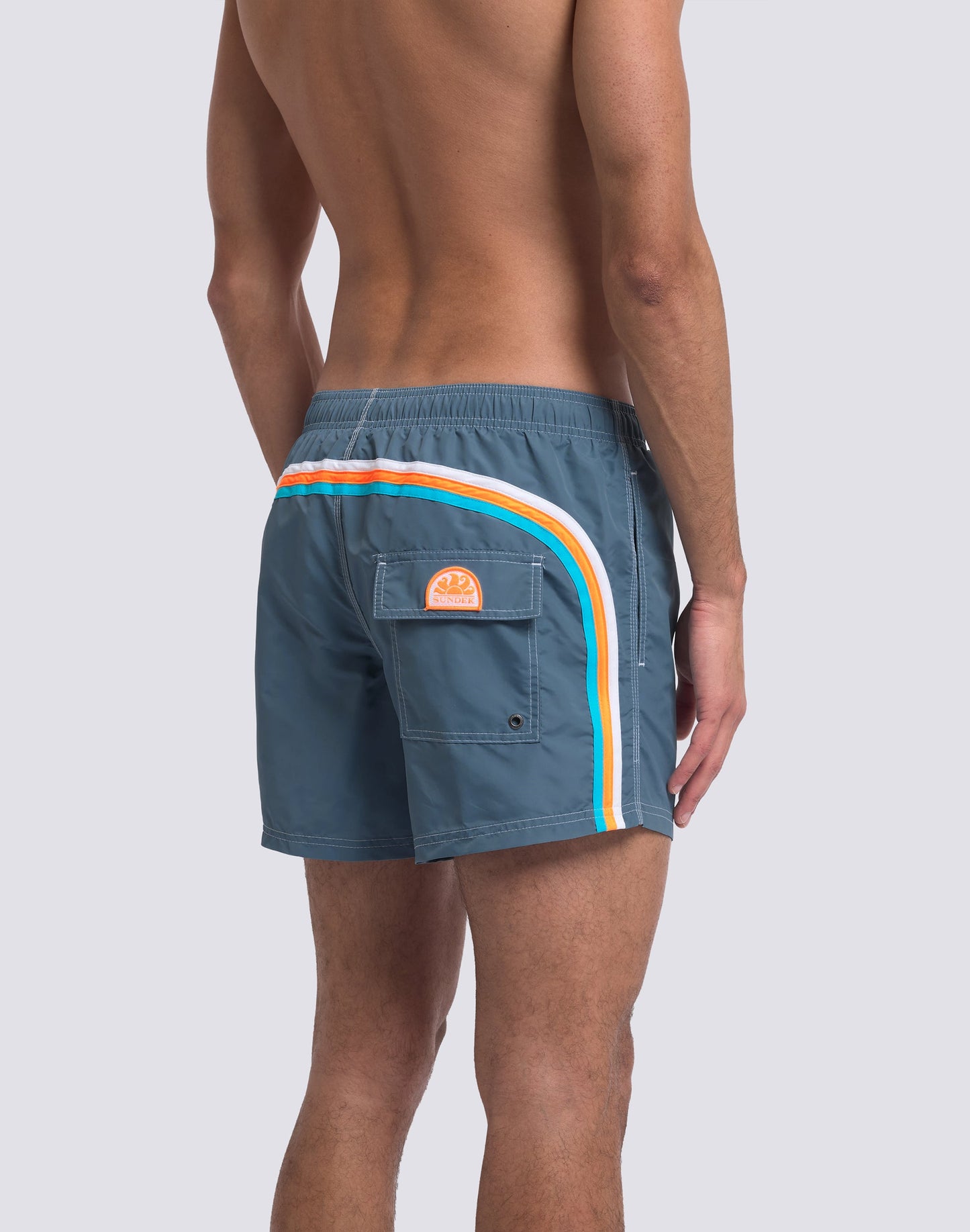 Iconic Taffeta Elastic Waist Boardshort - Aviation