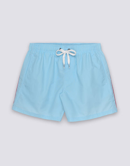 Iconic Taffeta Elastic Waist Boardshort - Vintage Glacier