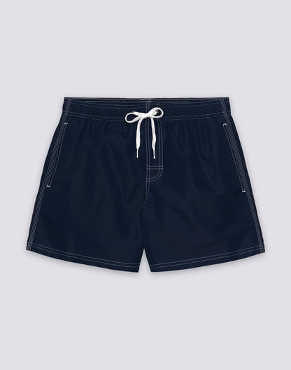 Iconic Taffeta Elastic Waist Boardshort - Vintage Dark Navy