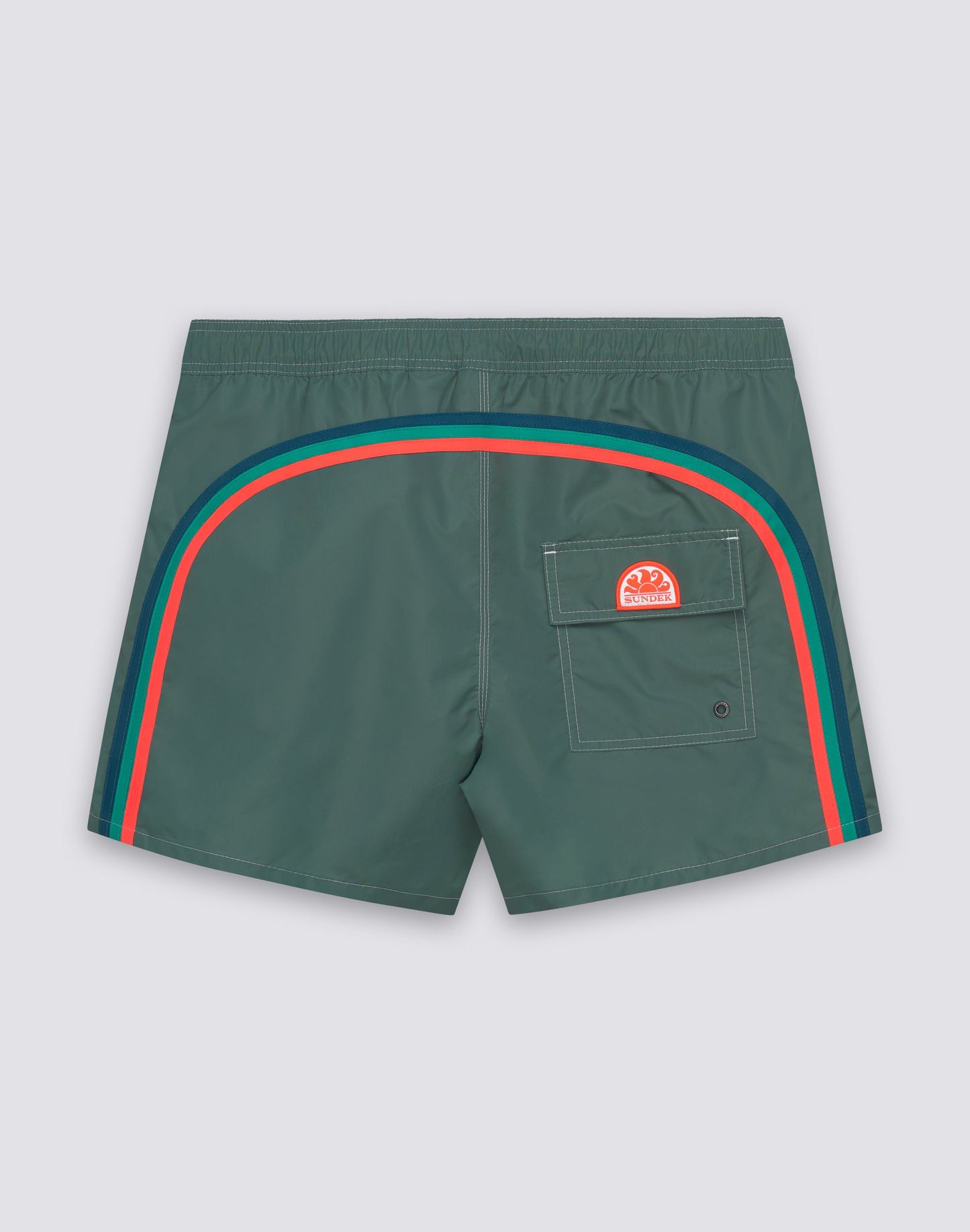 Taffeta Semi-Elastic Waist Boardshort - Camo Green