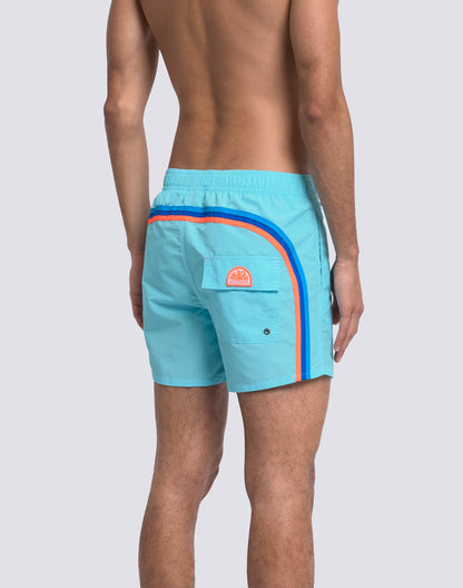 Taffeta Semi-Elastic Waist Boardshort - Lunar