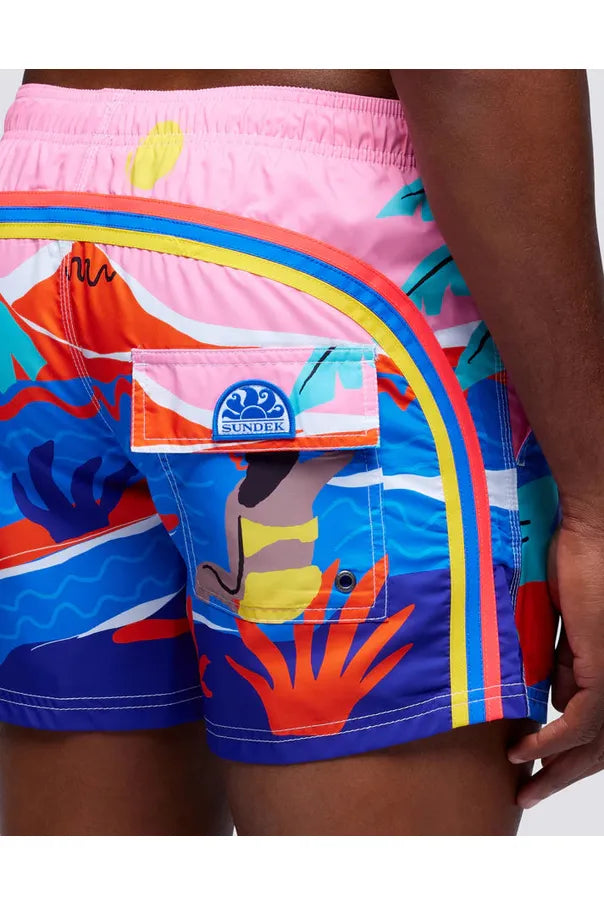 Polynesia Dream Repreve® Boardshort - Multicolor - DUNE + SALT