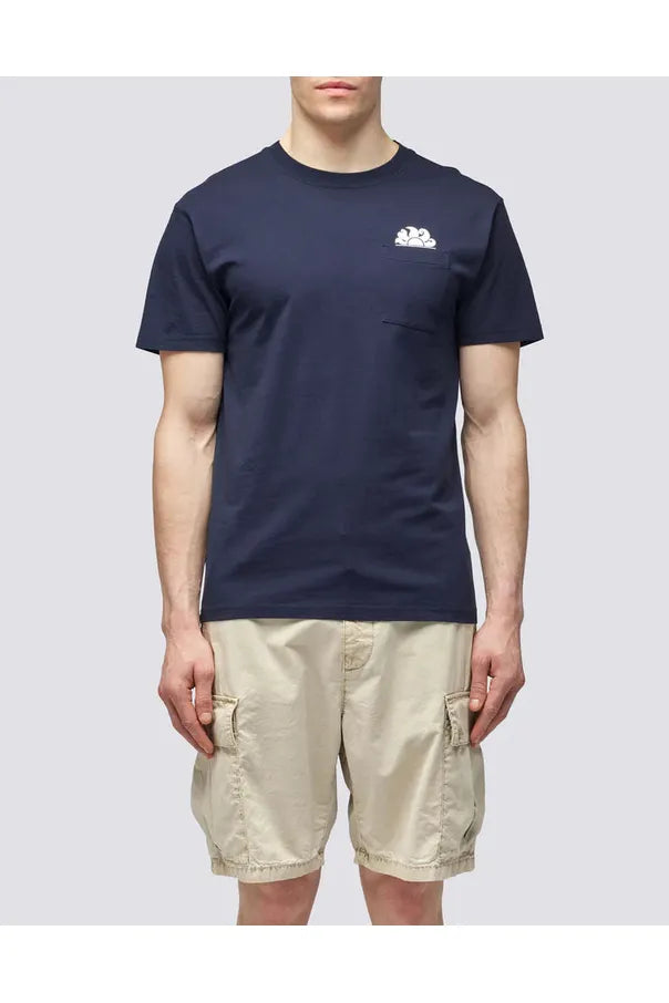 T-Shirt with Pocket - Navy - DUNE + SALT