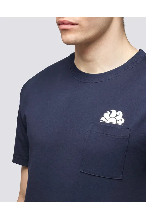 T-Shirt with Pocket - Navy - DUNE + SALT