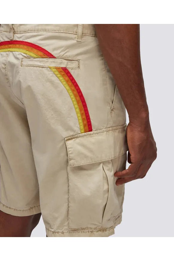 Rainbow Garment-Dyed Cargo Short - Sand - DUNE + SALT