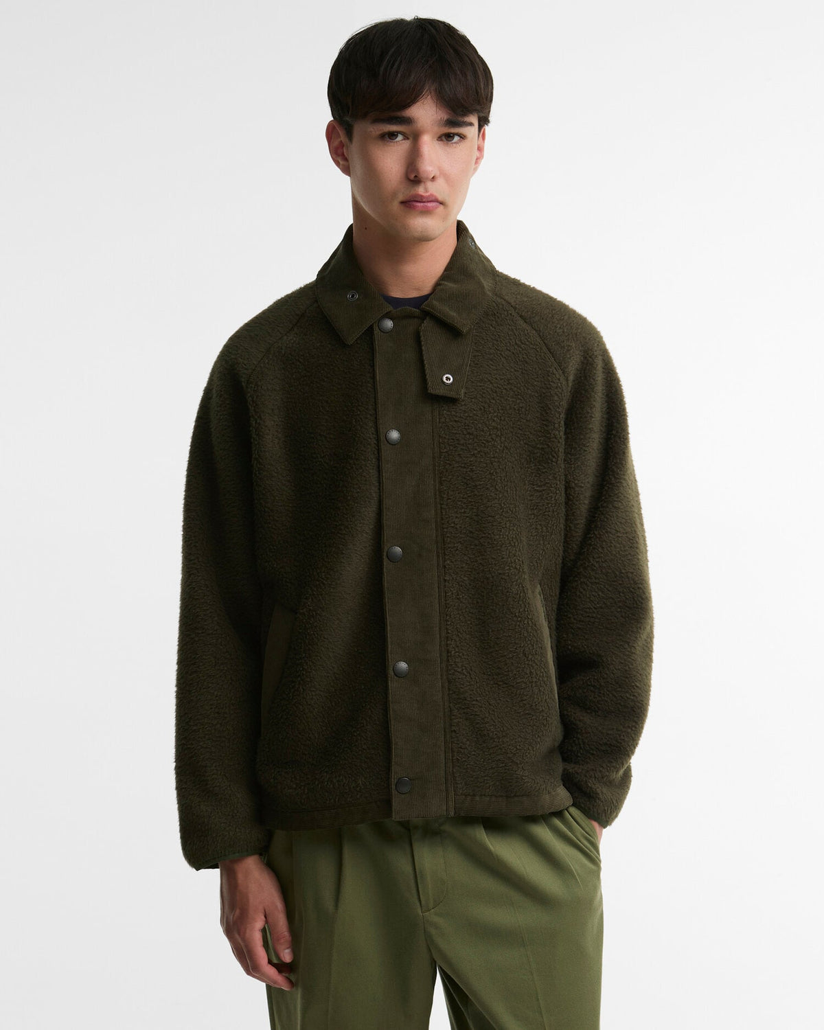 Transport Fleece Jacket - Sage, front