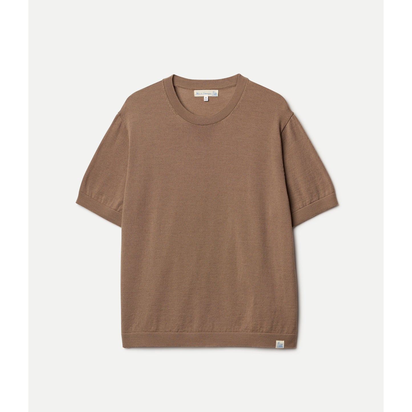 Refined Knitted Merino Wool T-Shirt - Shore Sand - DUNE + SALT