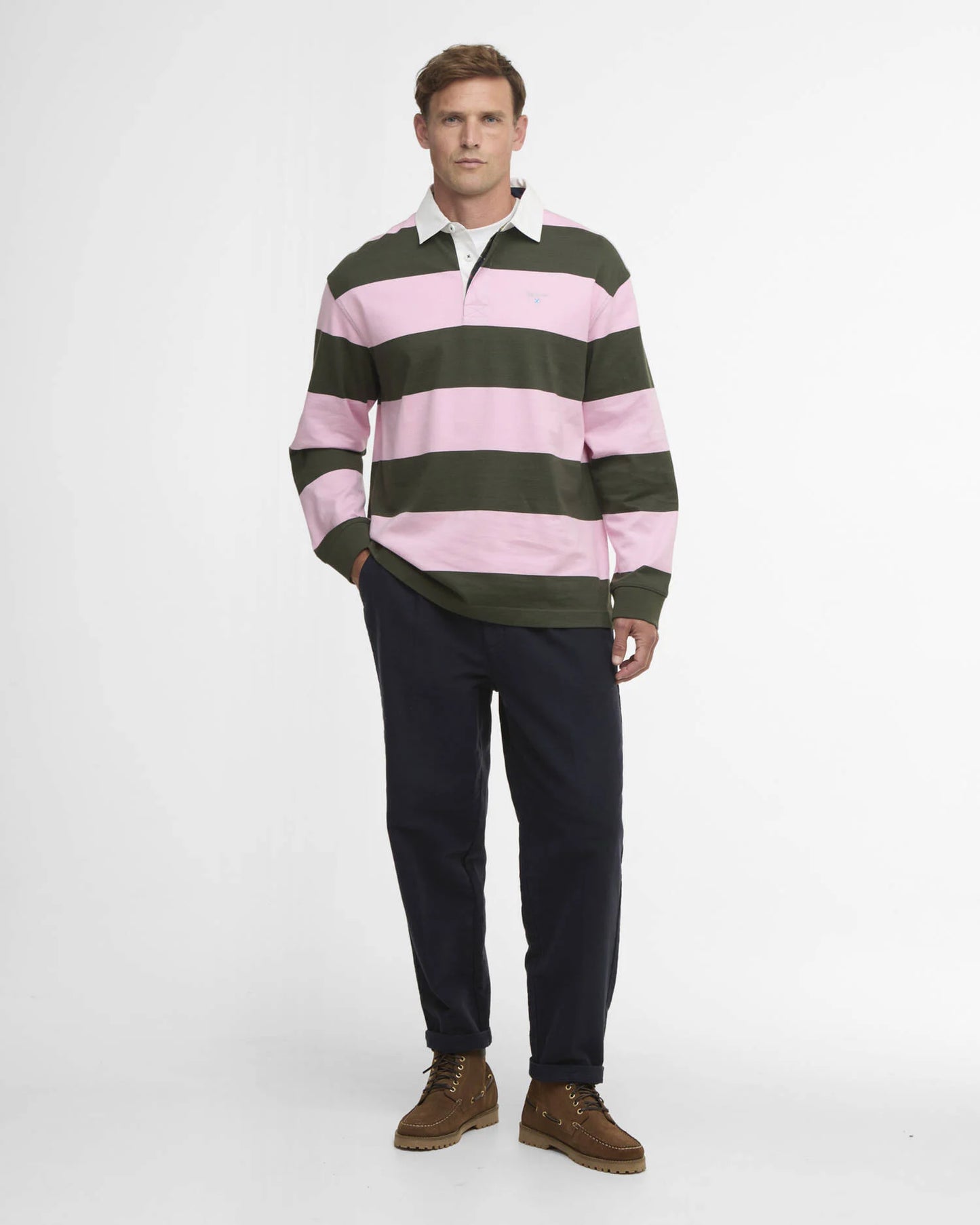 Broome Rugby Shirt - Pink Stripe - DUNE + SALT