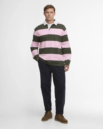 Broome Rugby Shirt - Pink Stripe - DUNE + SALT
