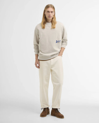 Blythe Crew Neck Jumper - Neutral Marl - DUNE + SALT