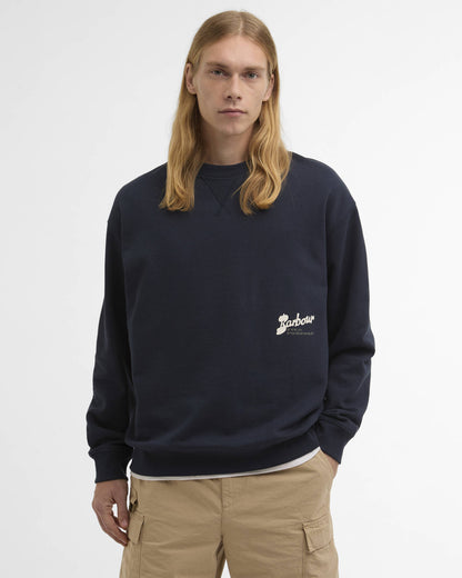 Blythe Crew Neck Jumper - Navy - DUNE + SALT