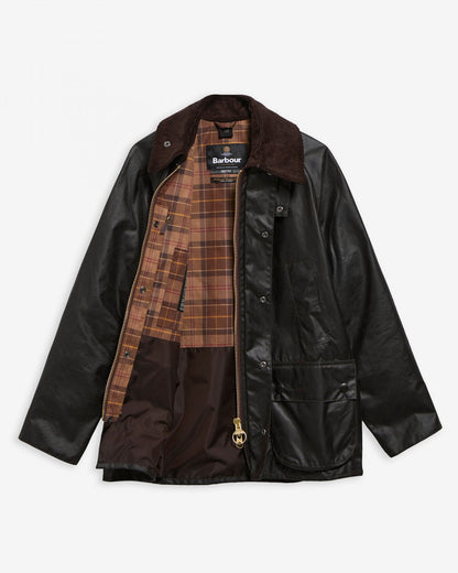 Bedale Waxed Jacket - Rustic, detail
