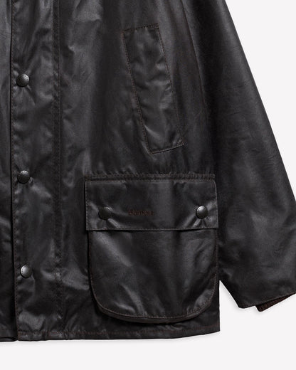 Bedale Waxed Jacket - Rustic, detail
