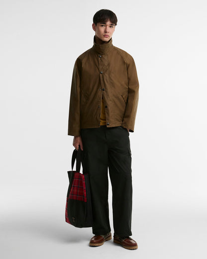 Transport Waxed Jacket - Sand, styled