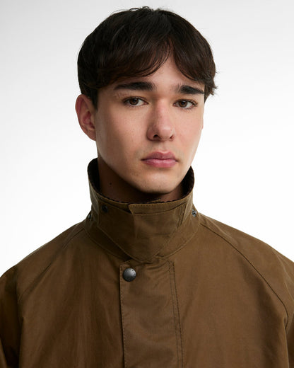 Transport Waxed Jacket - Sand, detail
