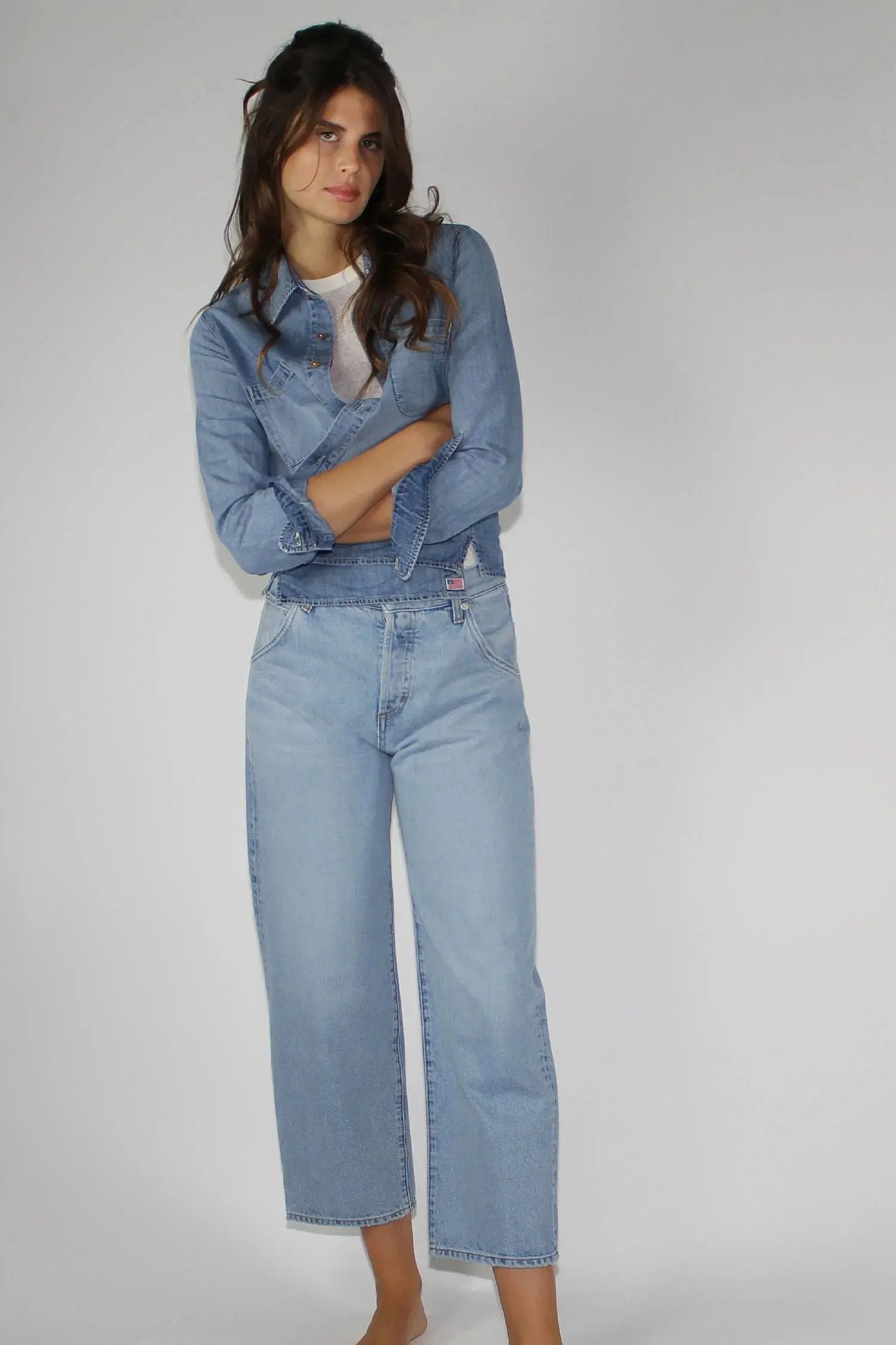 Mantra Wide Barrel Jean - Lake - DUNE + SALT