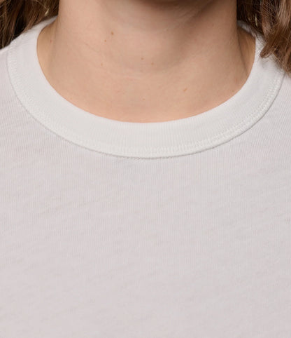 Supple Authentic Jersey Cotton Women's T-Shirt - Crisp White - DUNE + SALT