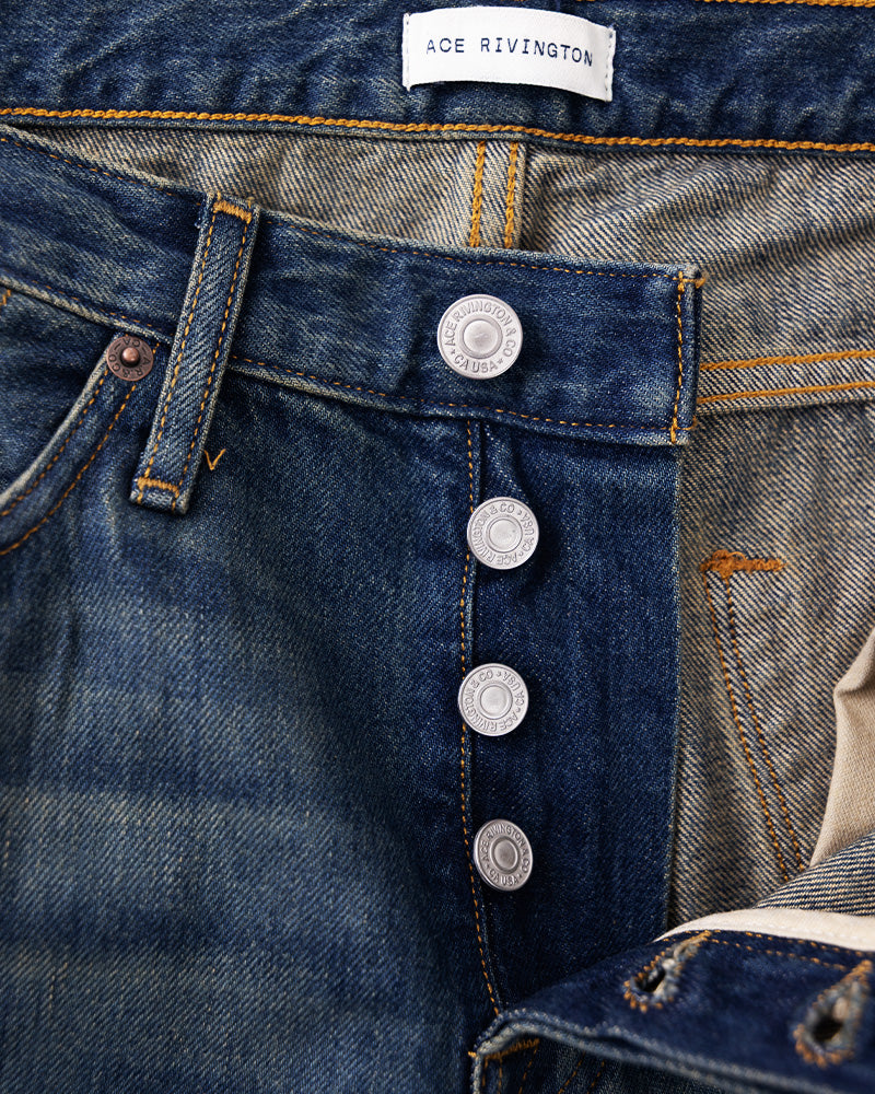 Harlan Straight Archive Selvedge 12oz - Mechanic Wash - DUNE + SALT