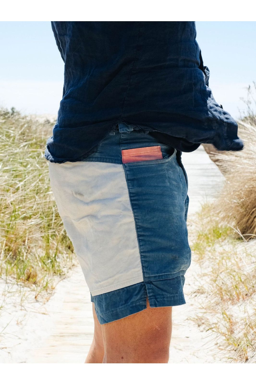 7Incher Concord Shorts - Natural/Cowboy - DUNE + SALT