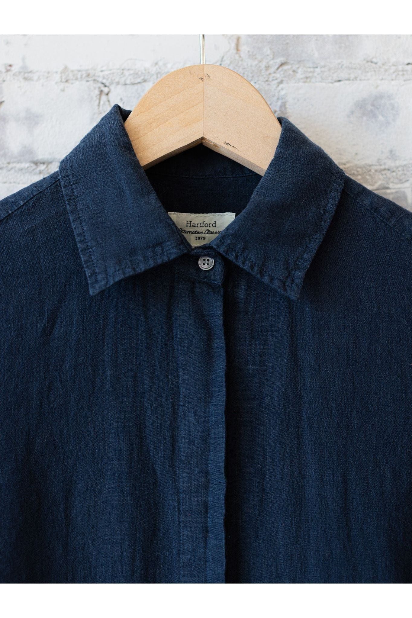 Rea Linen Dress - Midnight - DUNE + SALT