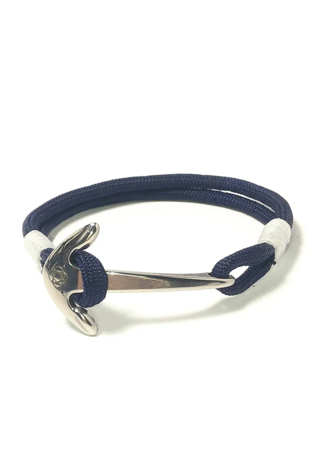 Navy Nautical Stainless Steel Anchor Bracelet - DUNE + SALT