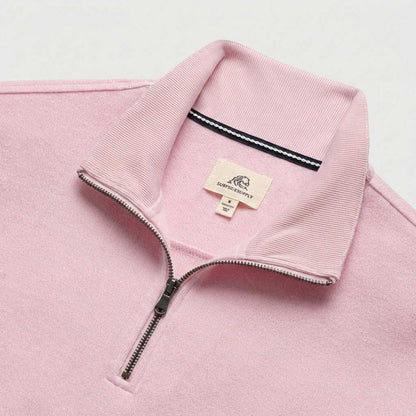 Bobby Cashmist Fleece 1/4 Zip - Pink Heather - DUNE + SALT