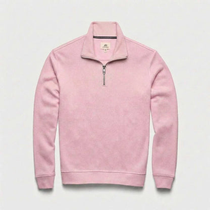 Bobby Cashmist Fleece 1/4 Zip - Pink Heather - DUNE + SALT