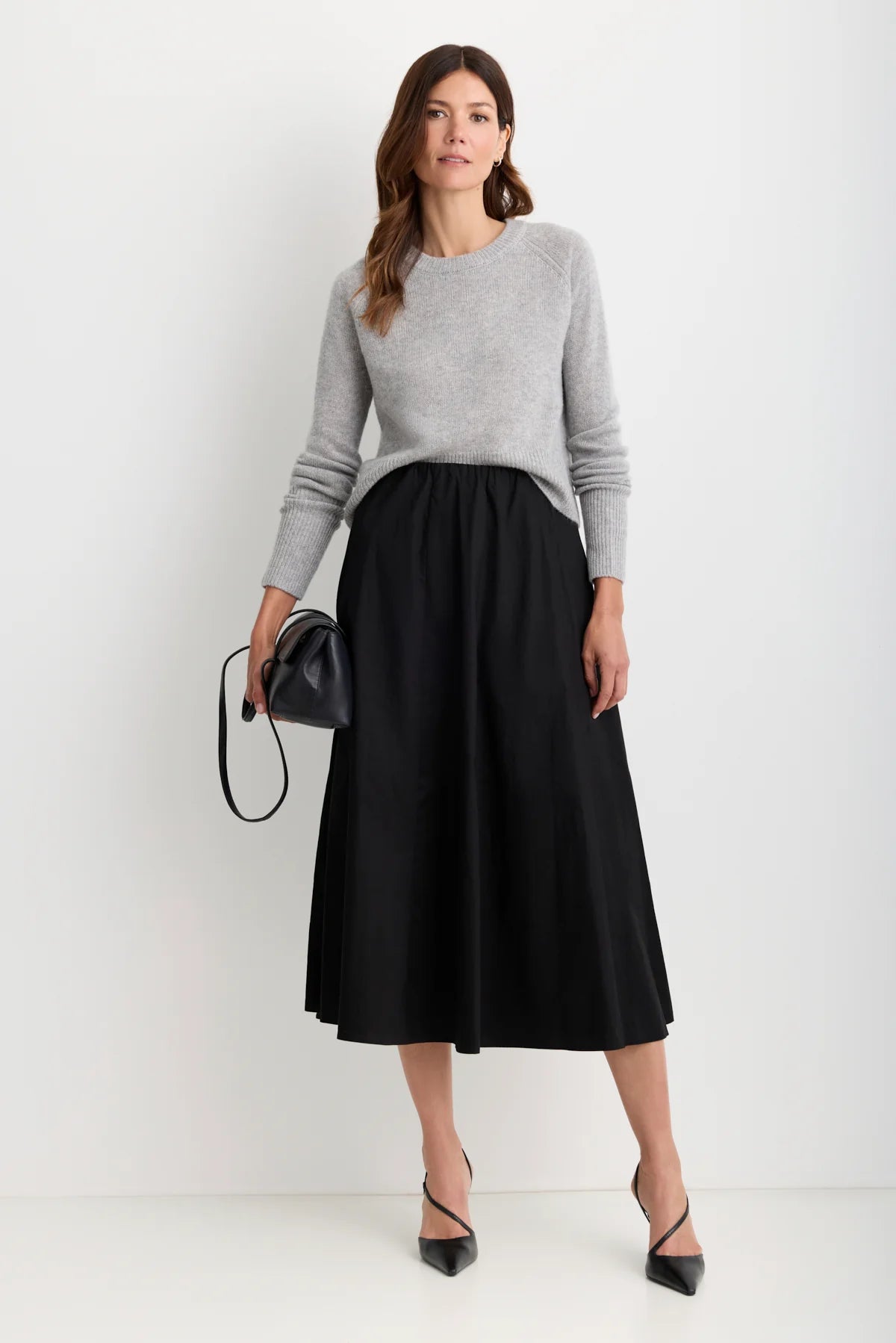 Blakely Cashmere Pullover - Heather Grey
