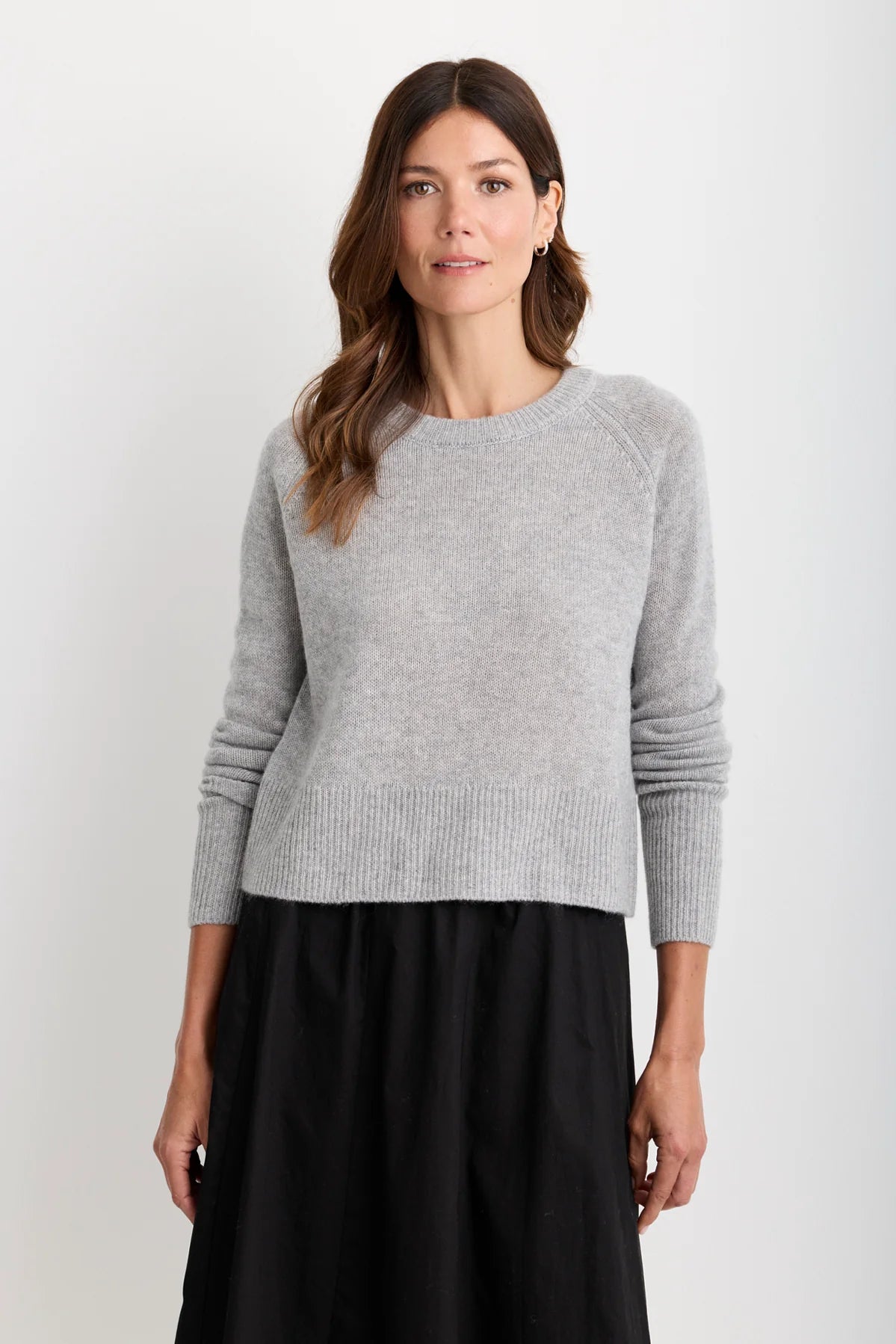 Blakely Cashmere Pullover - Heather Grey