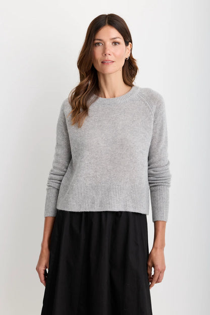 Blakely Cashmere Pullover - Heather Grey