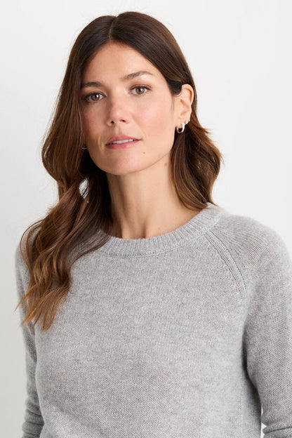 Blakely Cashmere Pullover - Heather Grey