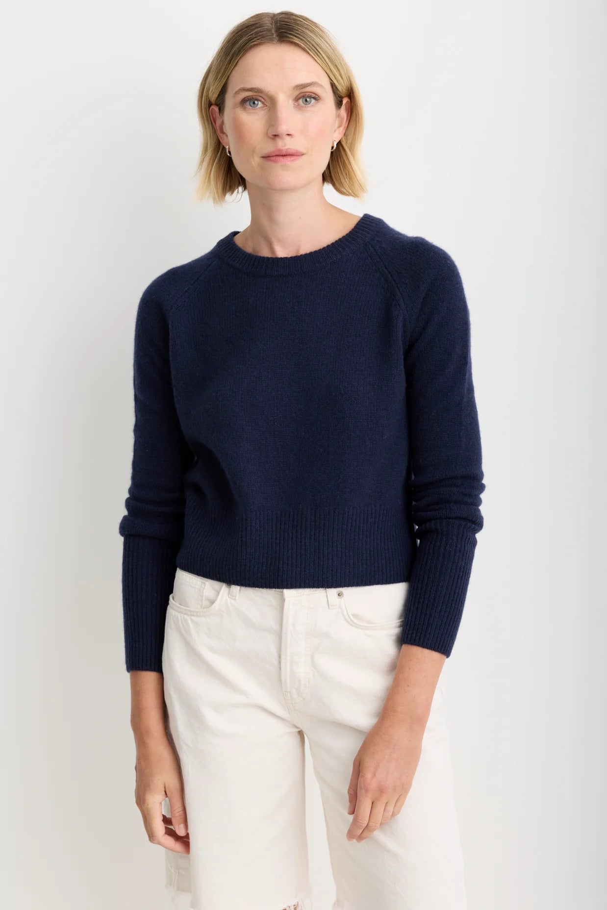 Blakely Cashmere Pullover - Navy