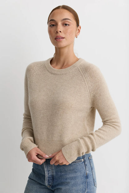 Blakely Cashmere Pullover - Oatmeal