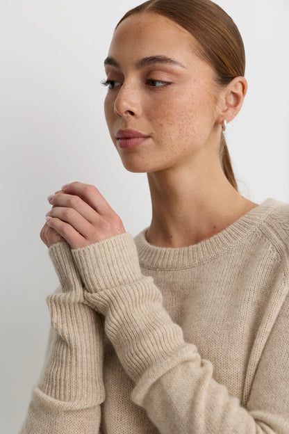 Blakely Cashmere Pullover - Oatmeal