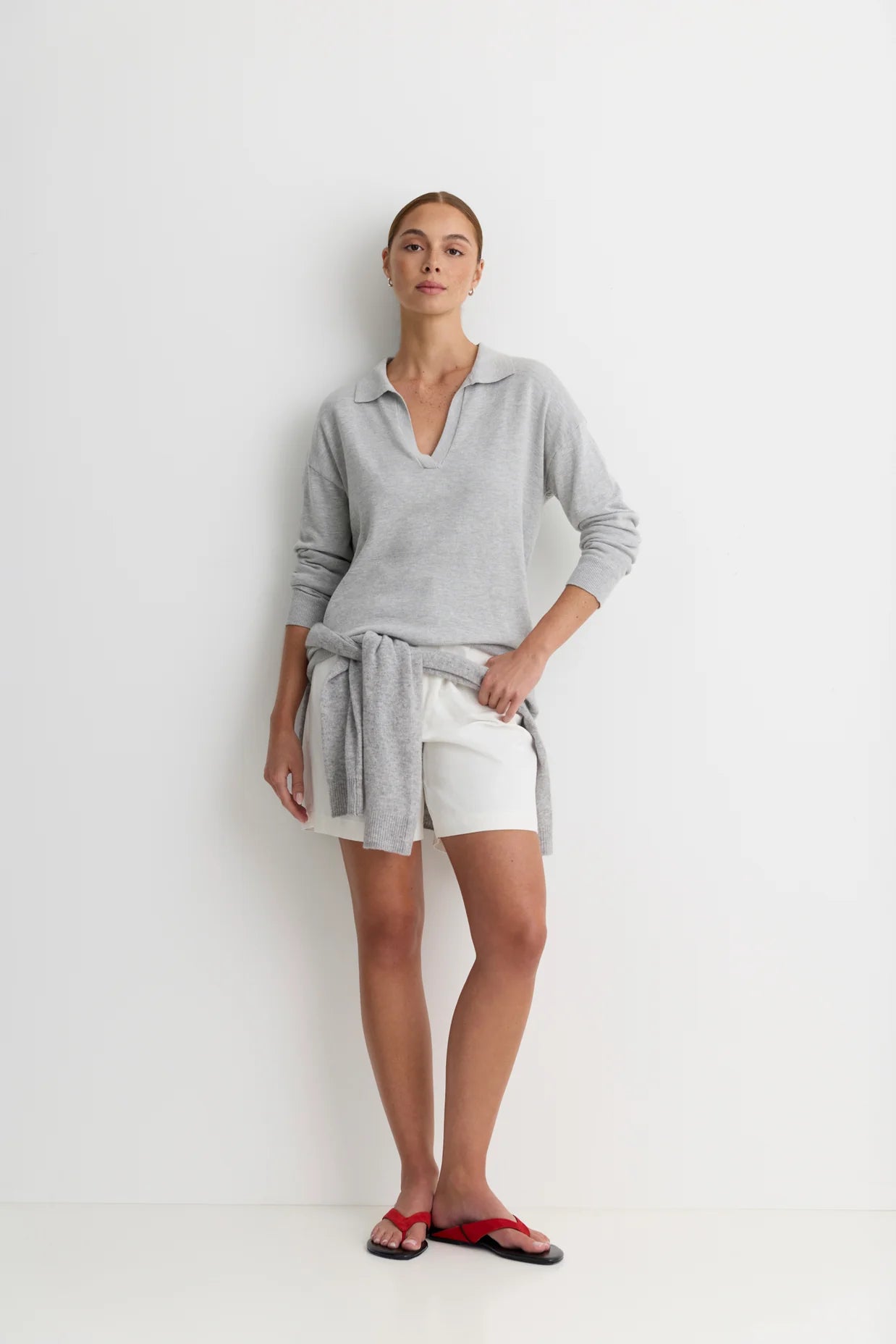Bianca Polo - Heather Grey