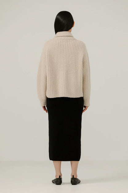 Oversized Shawl Cardigan - Cream - DUNE + SALT