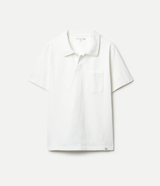 Classic Cotton Jersey Short Sleeve Polo Shirt - White