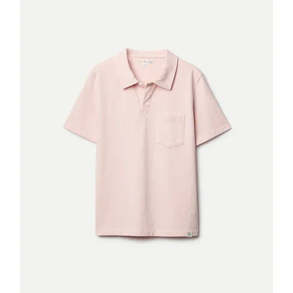 Classic Cotton Jersey Short Sleeve Polo Shirt - Shell - DUNE + SALT