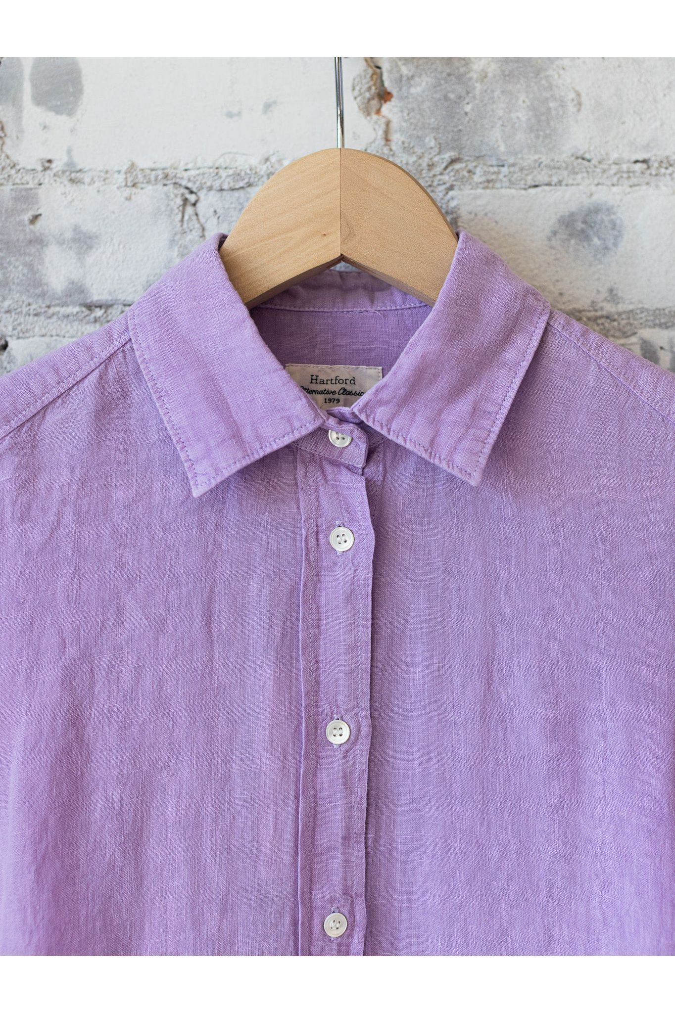 Coraz Linen Shirt - Lilac - DUNE + SALT