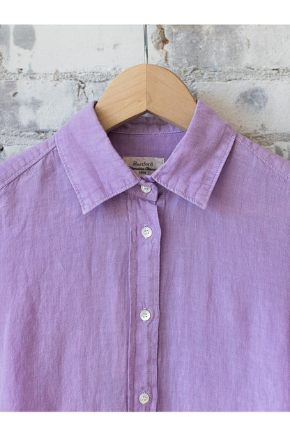 Coraz Linen Shirt - Lilac - DUNE + SALT