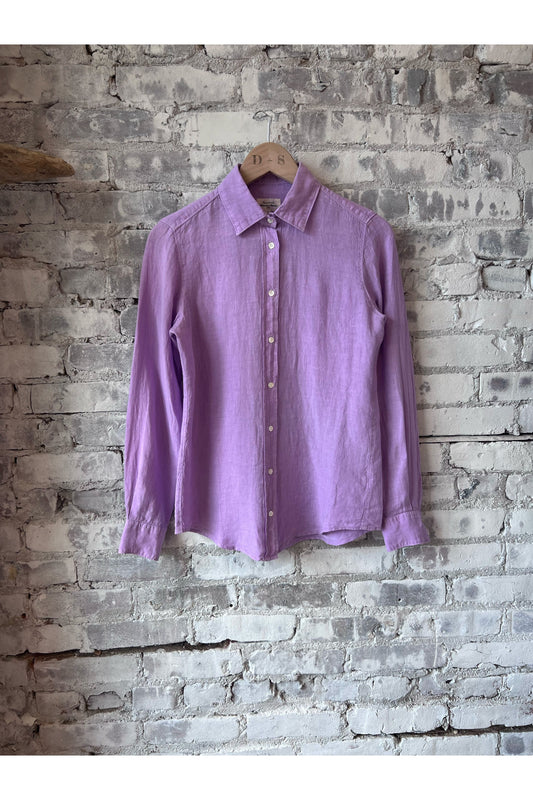 Coraz Linen Shirt - Lilac - DUNE + SALT
