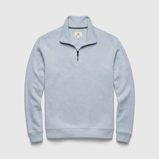 Bobby Cashmist Fleece 1/4 Zip - Light Blue Heather - DUNE + SALT