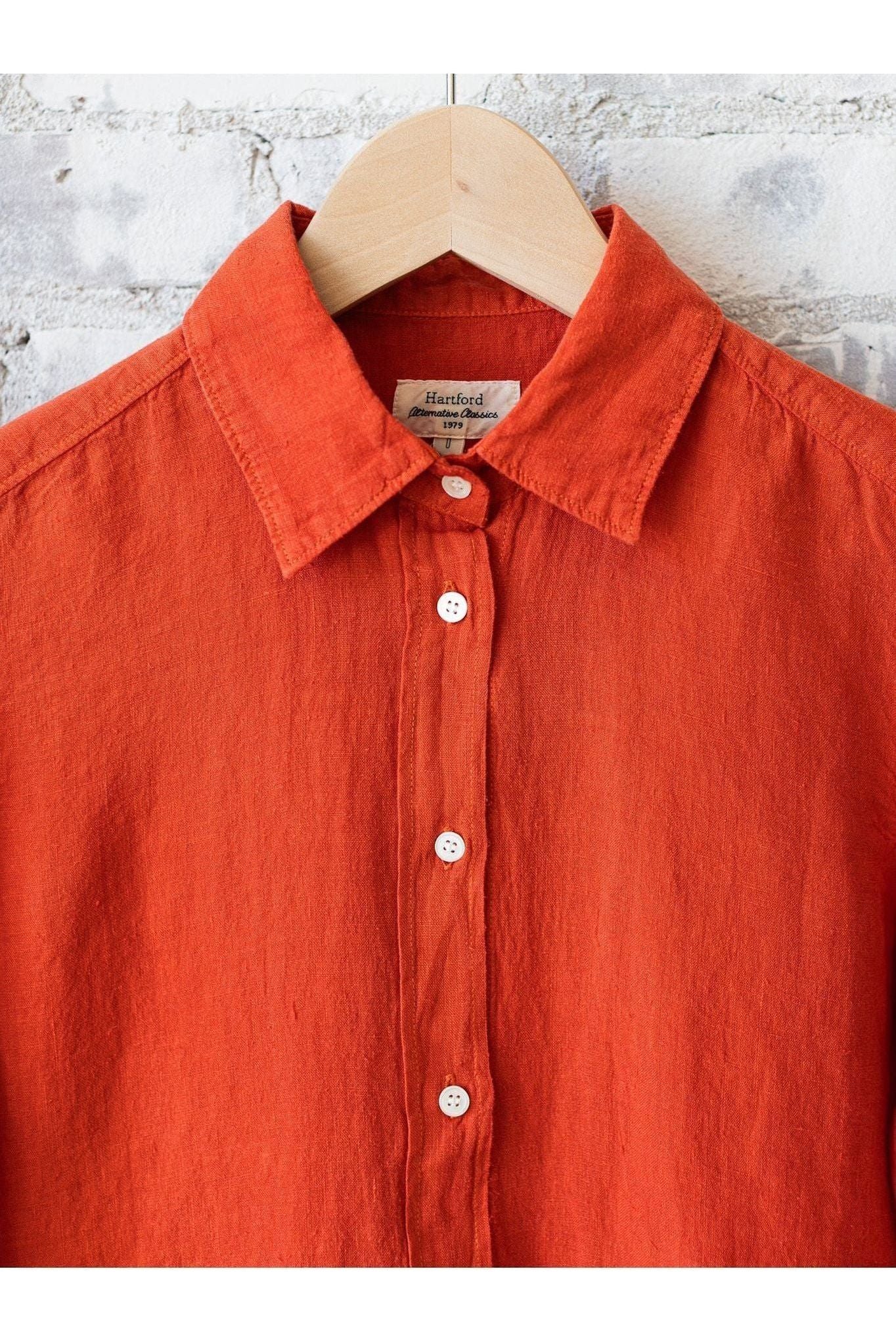Coraz Linen Shirt - Poppy - DUNE + SALT