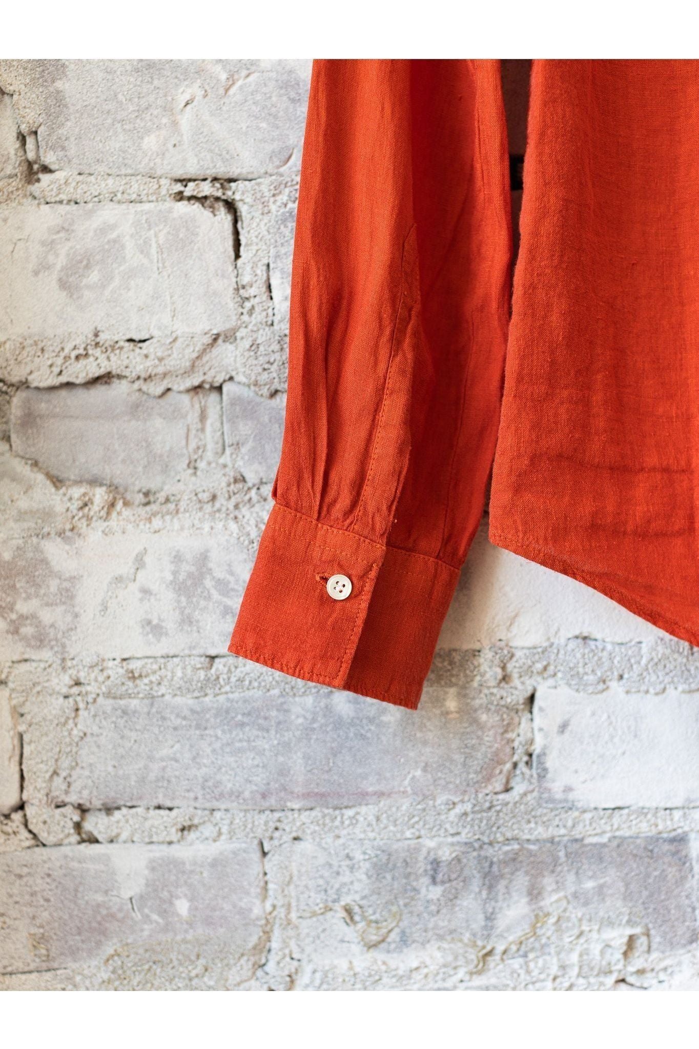 Coraz Linen Shirt - Poppy - DUNE + SALT