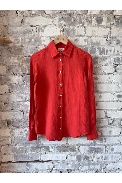 Coraz Linen Shirt - Poppy - DUNE + SALT