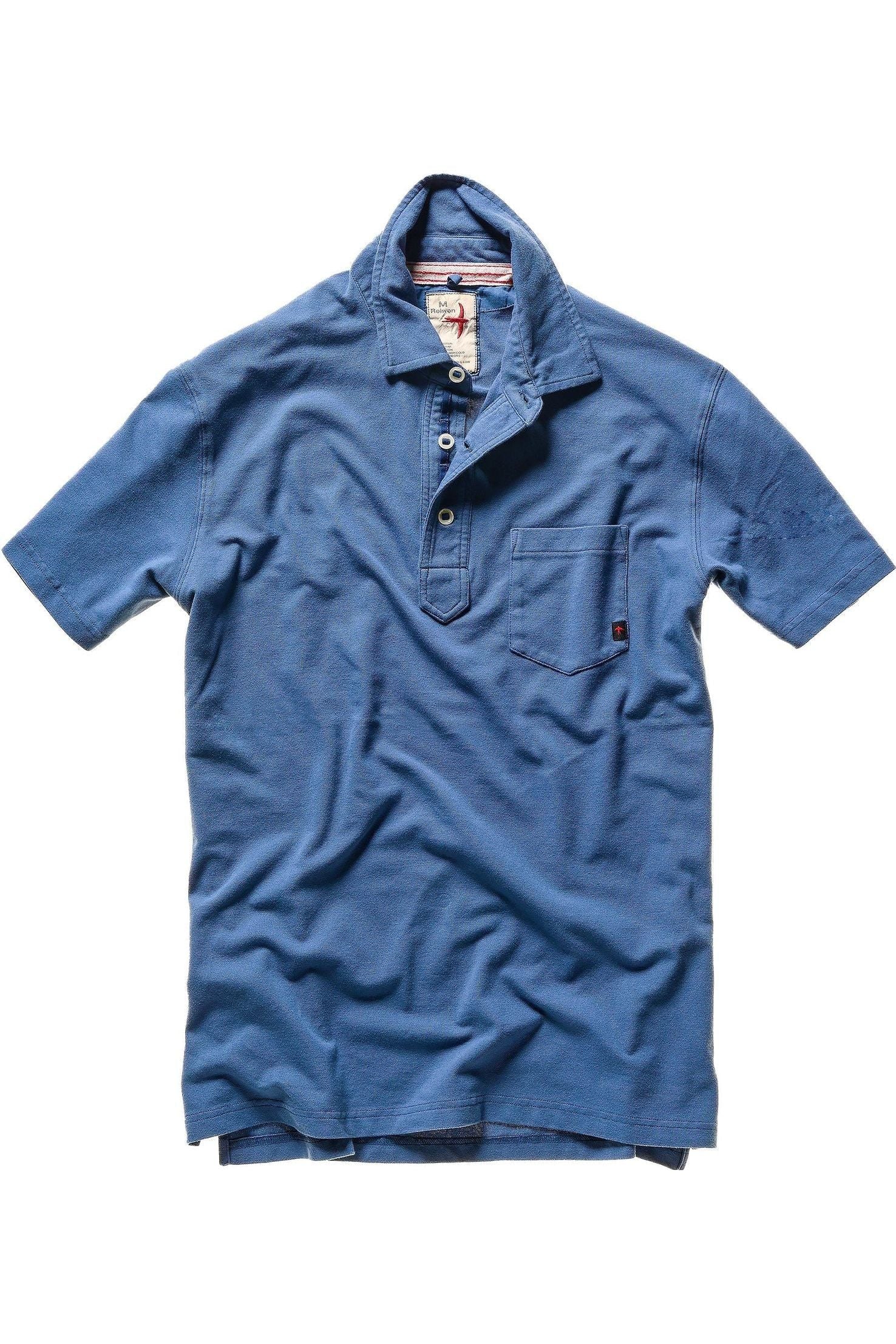 Pique Slot Polo - Marine Blue - DUNE + SALT