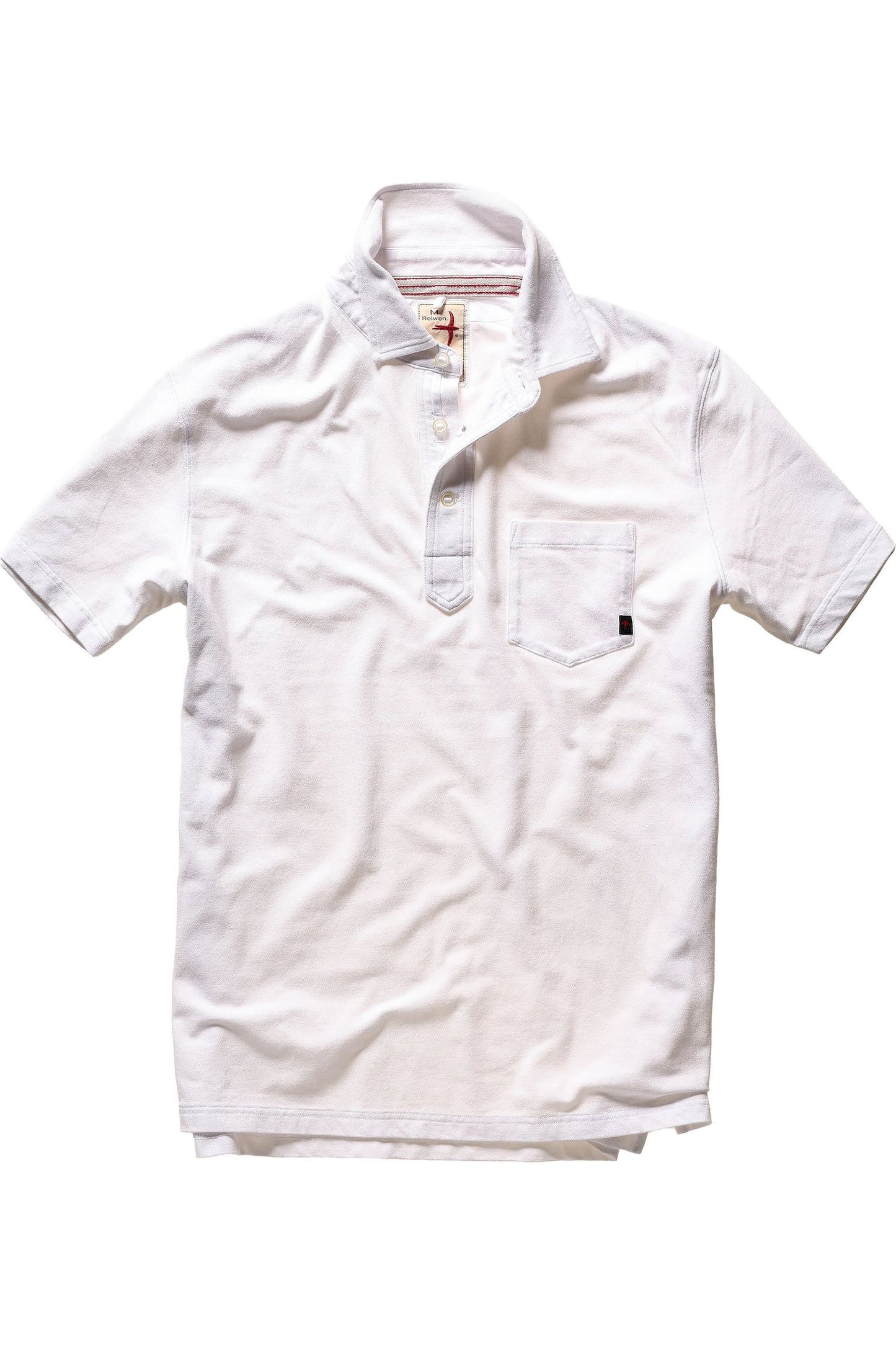 Pique Slot Polo - White - DUNE + SALT