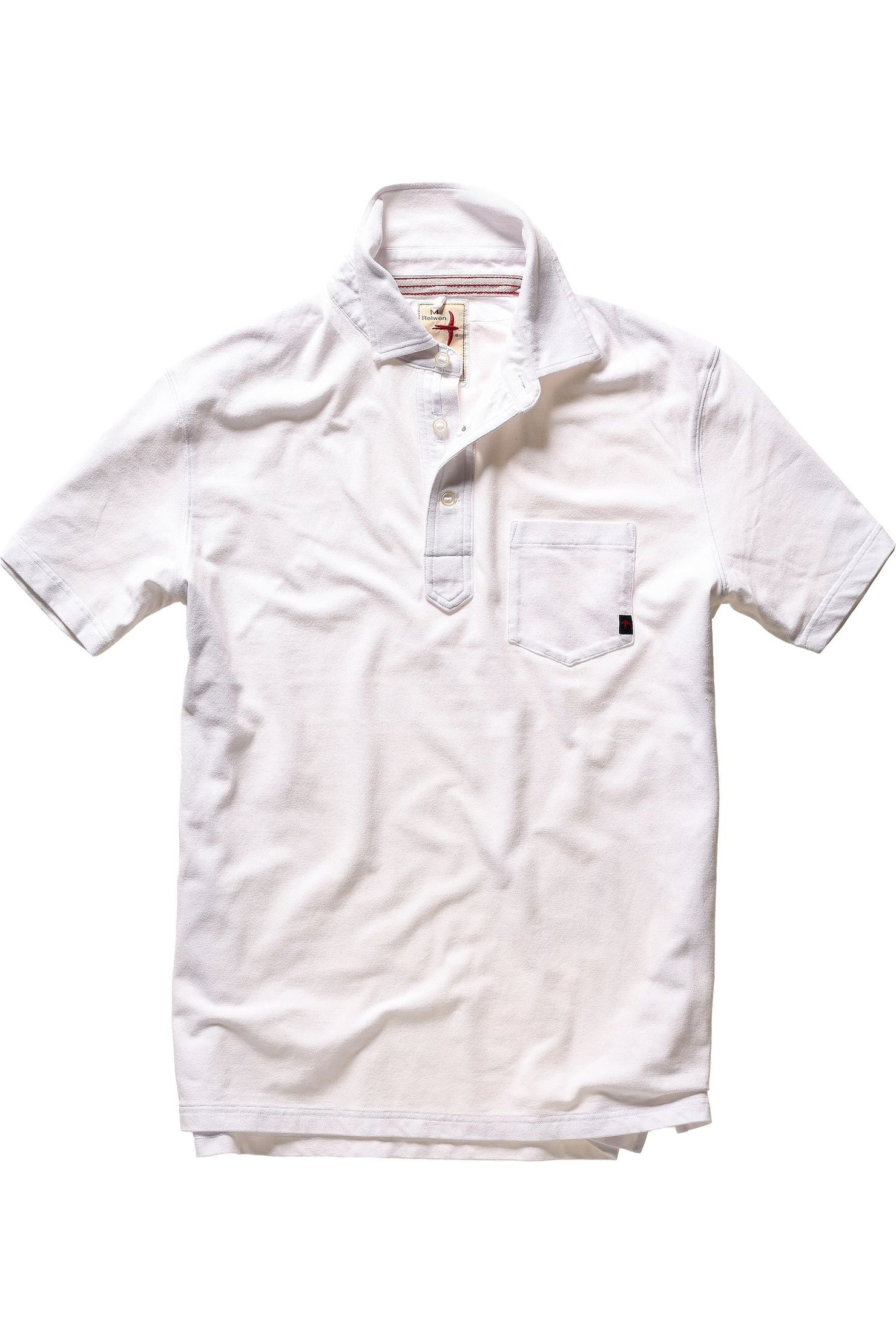 Pique Slot Polo - White - DUNE + SALT